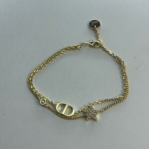 Dior Gold Bracelet with Star Charm